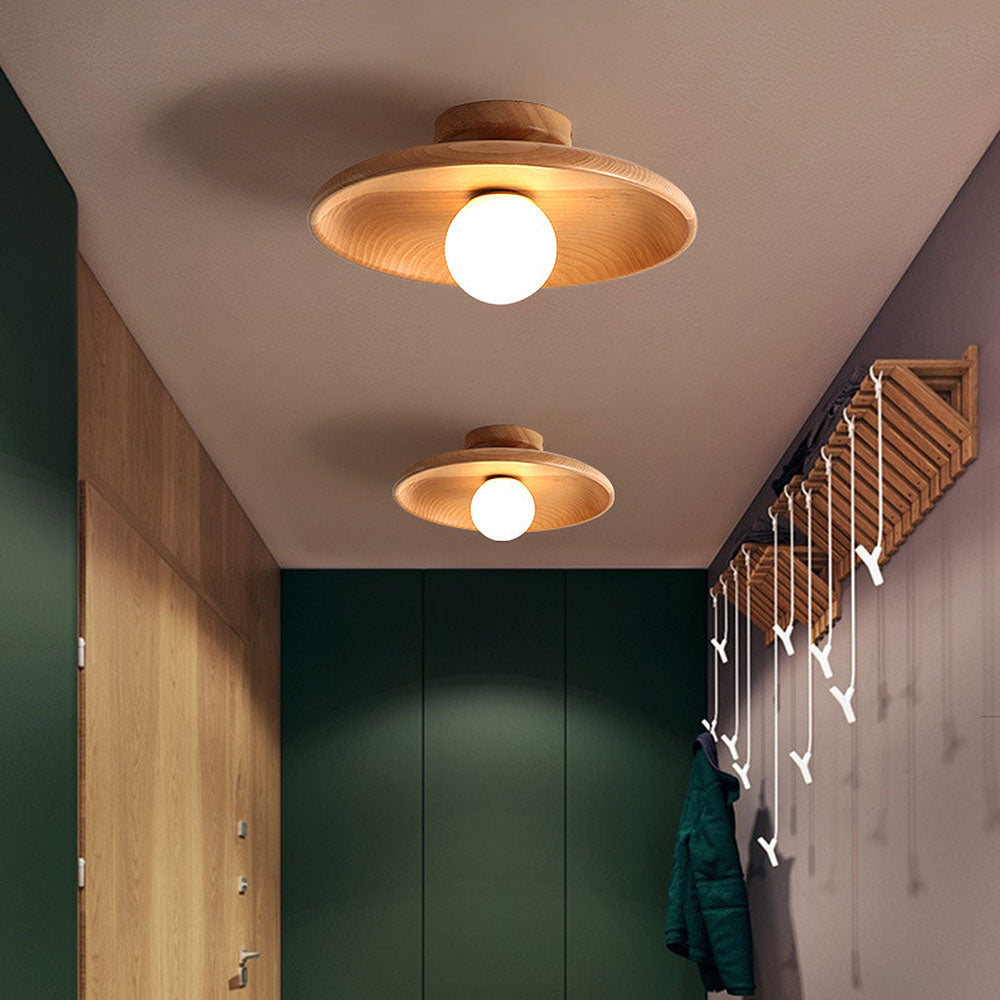 Circular Flush Mount Ceiling Light – Integrated LED Home Luminaire