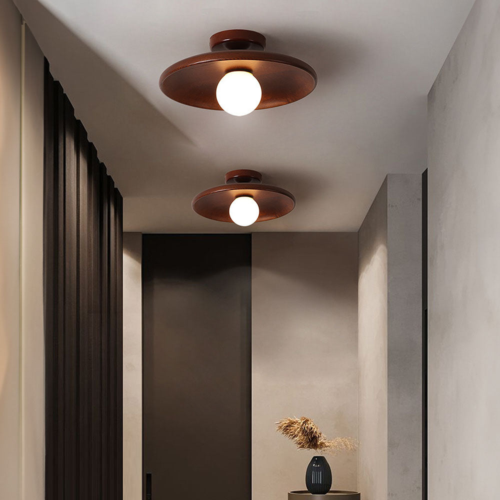 Circular Flush Mount Ceiling Light – Integrated LED Home Luminaire