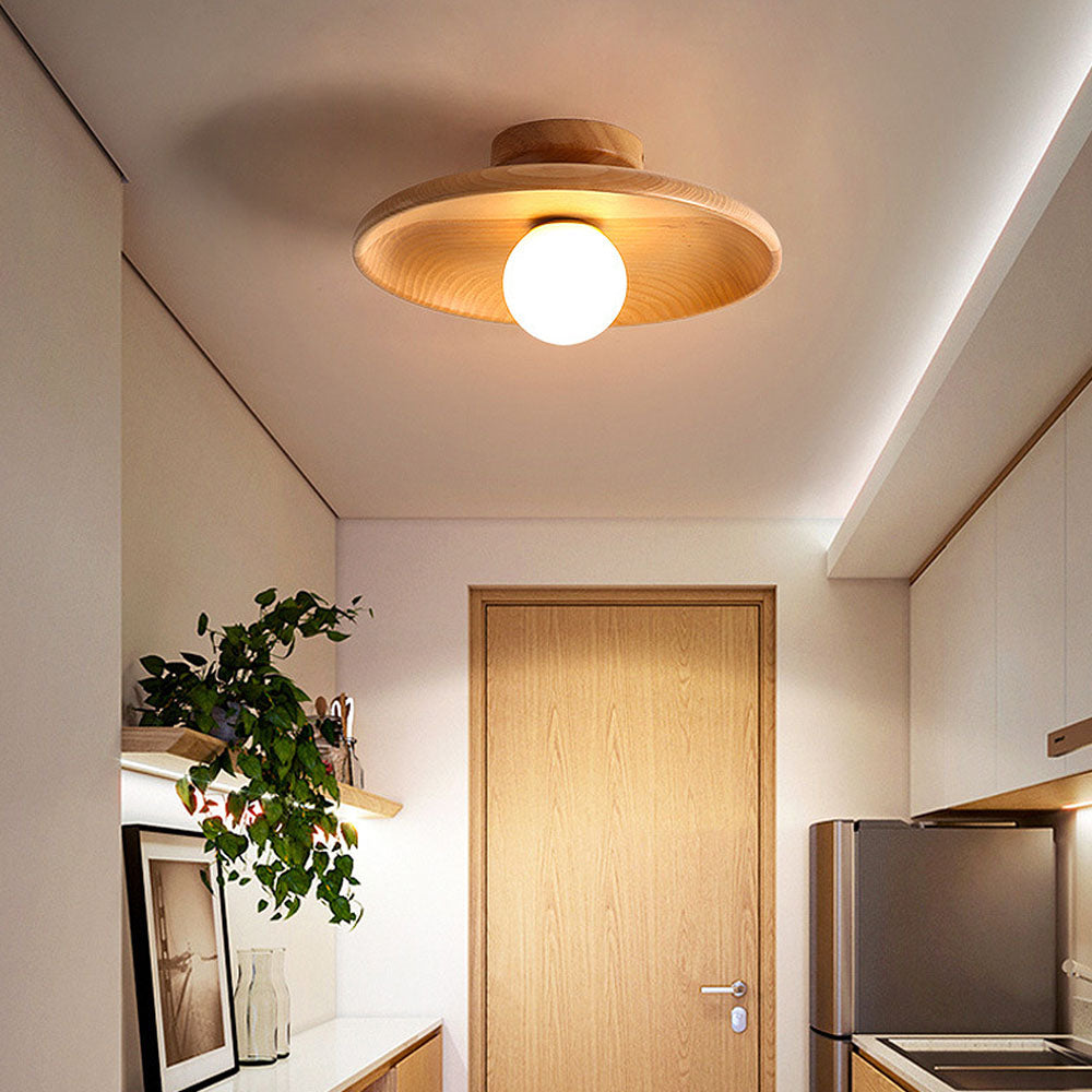 Circular Flush Mount Ceiling Light – Integrated LED Home Luminaire