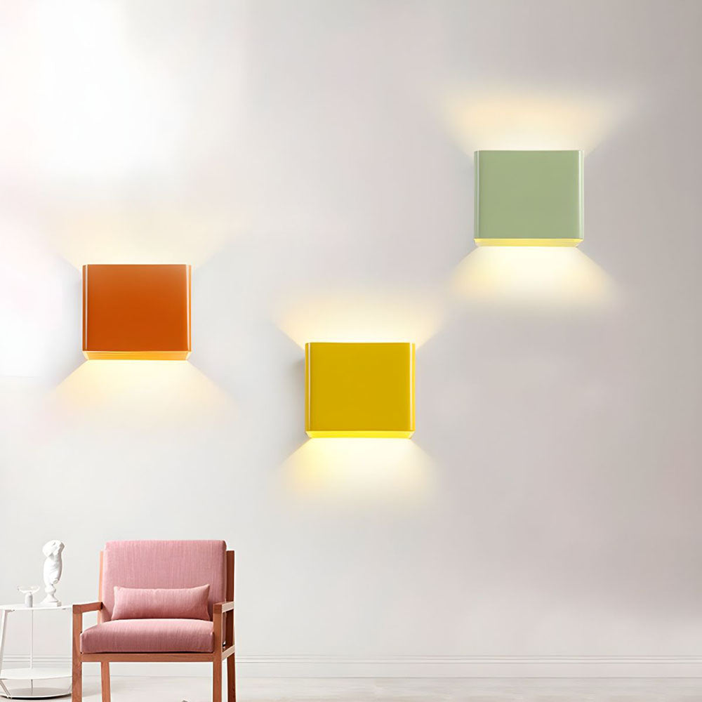 Wall Light Up Down Cube