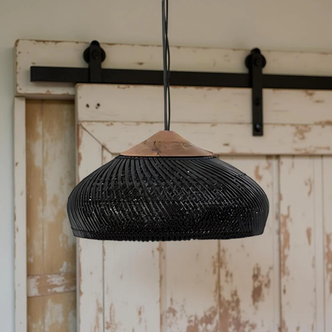 Rattan Boho Pendant Light