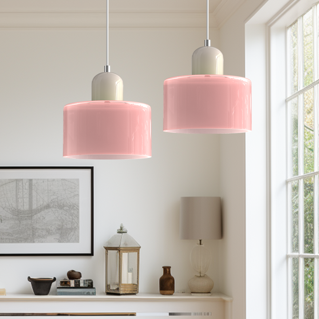 Bauhaus-Style Glass Pendant Lamp