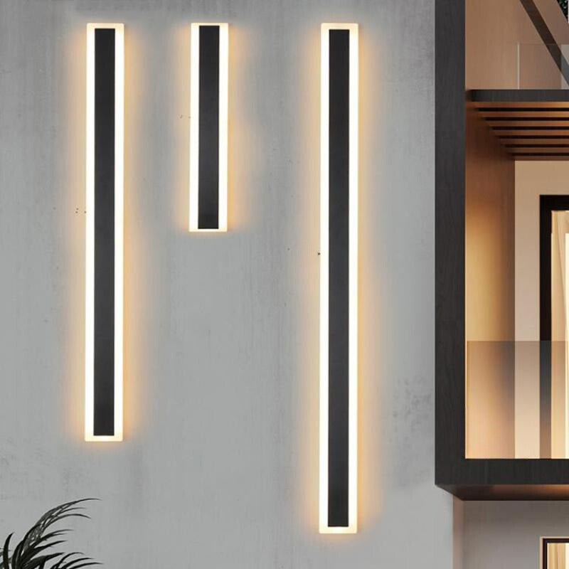 Modern Linear Outdoor Wall Lamp