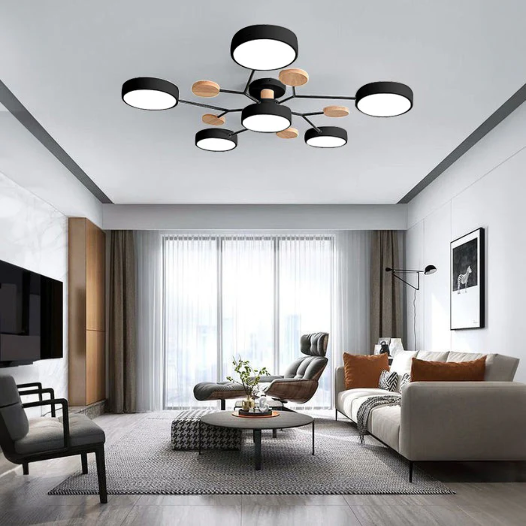 Modern Round LED Ceiling Light – Flush Mount Panel