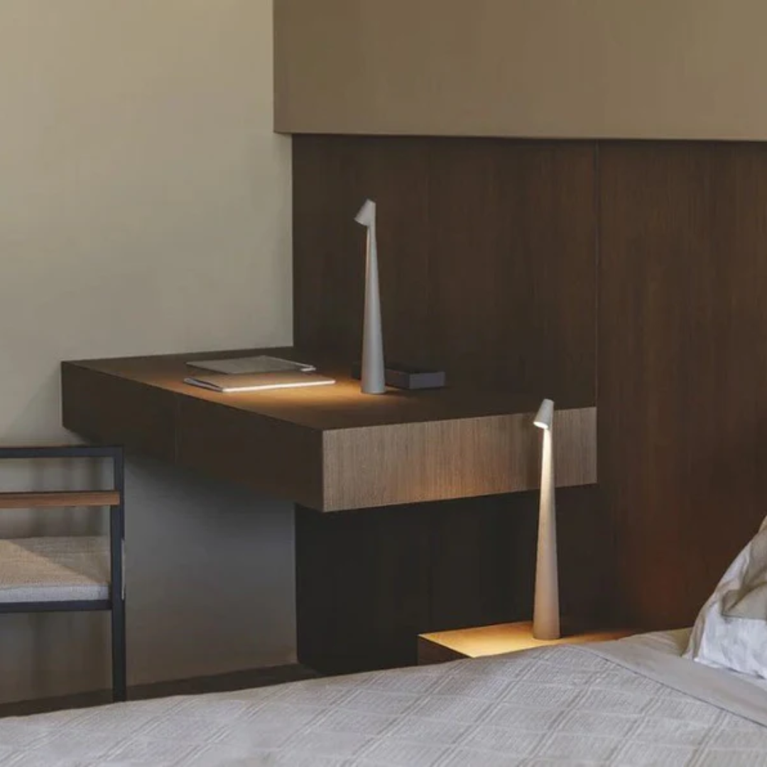 Cordless LED Table Lamp – Rechargeable Battery Powered Desk Light