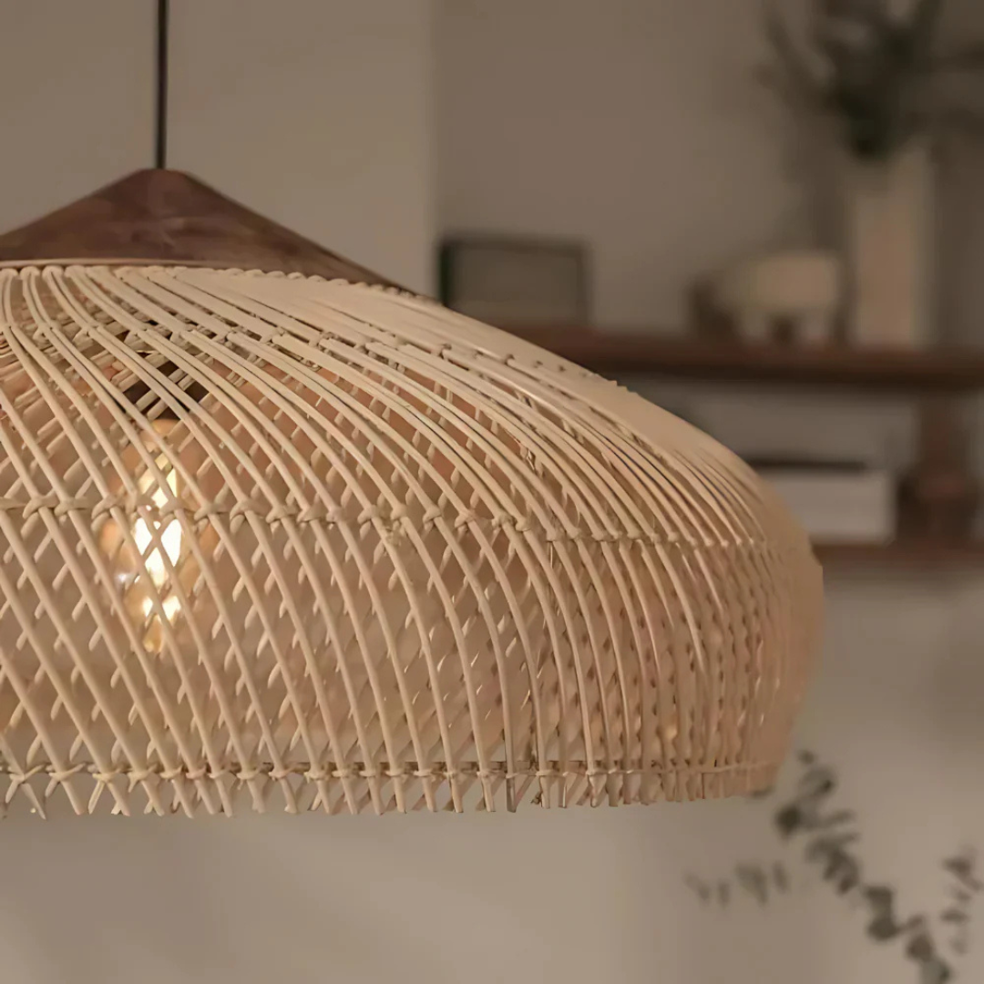 Rattan Boho Pendant Light