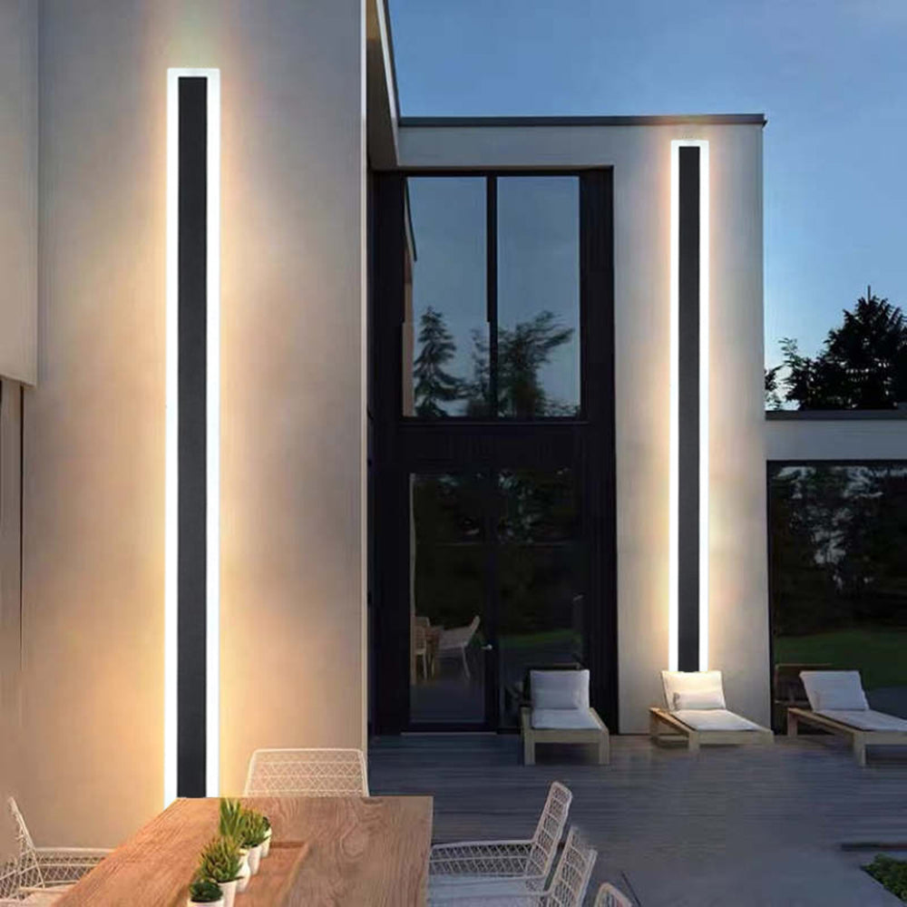 Modern Linear Outdoor Wall Lamp