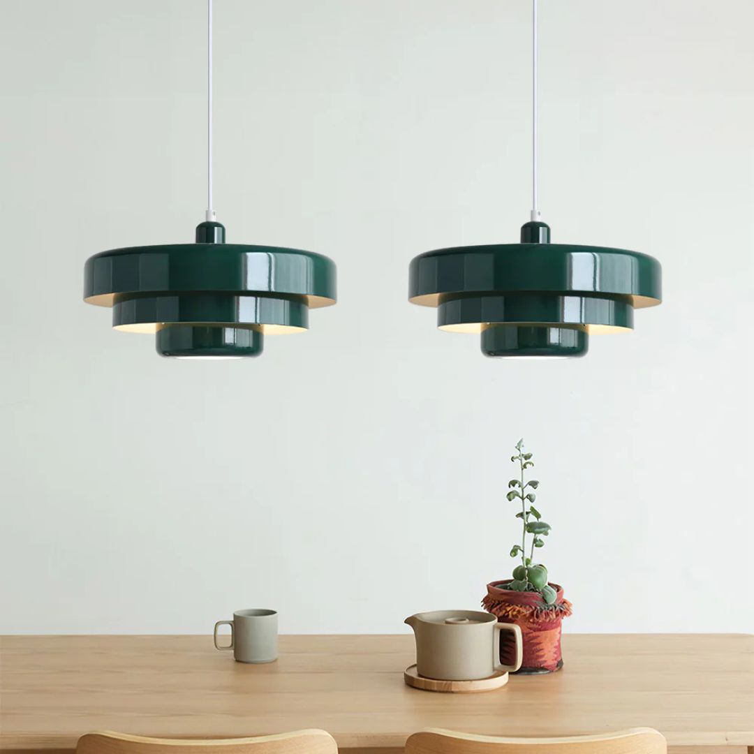 Modern Tiered Pendant Light – Multi-Layered Ceiling Lamp