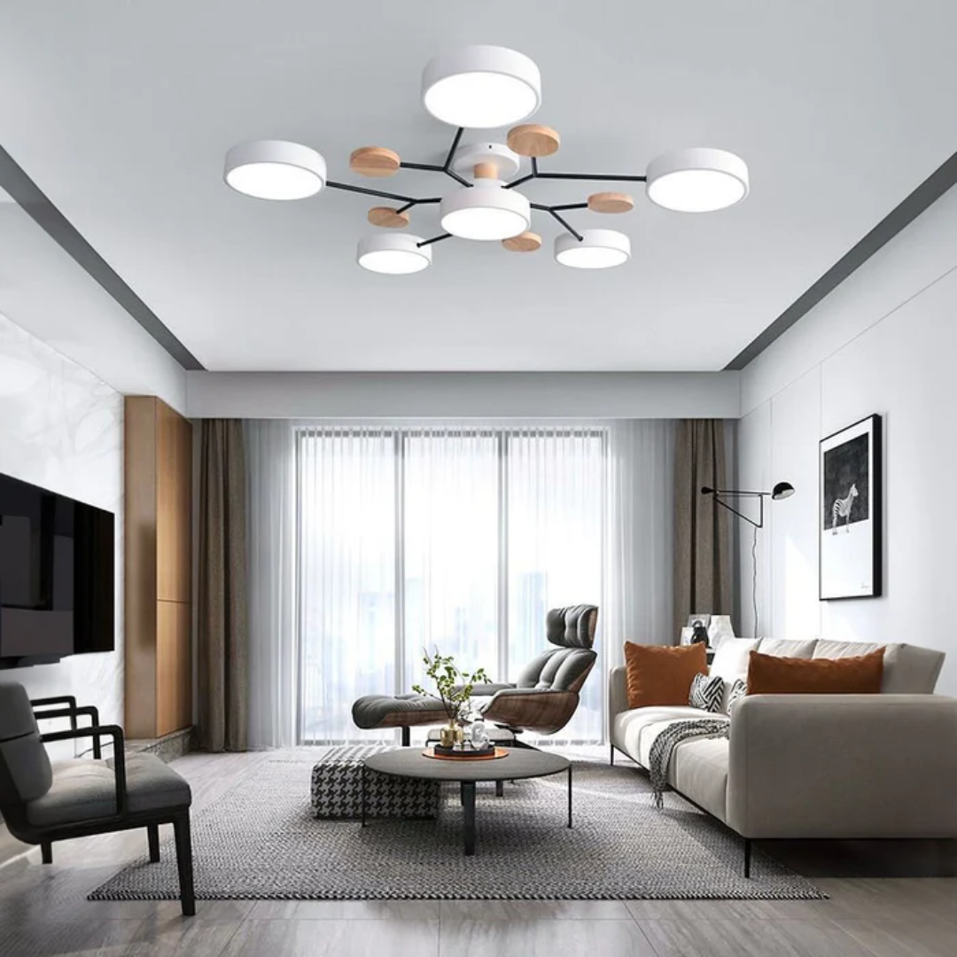 Modern Round LED Ceiling Light – Flush Mount Panel
