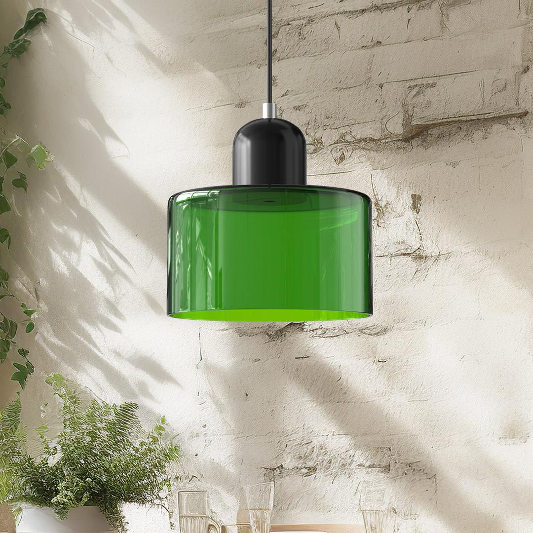Bauhaus-Style Glass Pendant Lamp