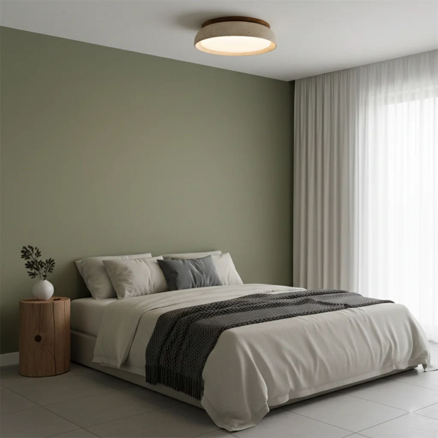 Modern Ceiling Light – Round Flush Mount