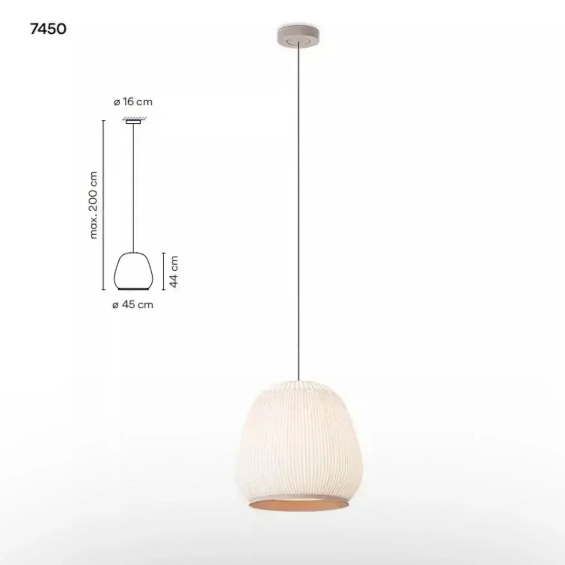 Minimalist Zen Hanging Lamp - Scandi Style Interior Pendant