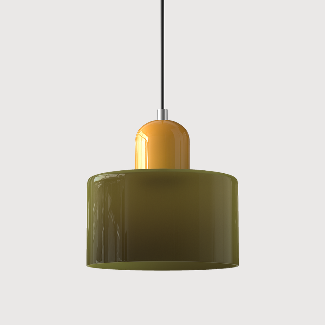 Bauhaus-Style Glass Pendant Lamp