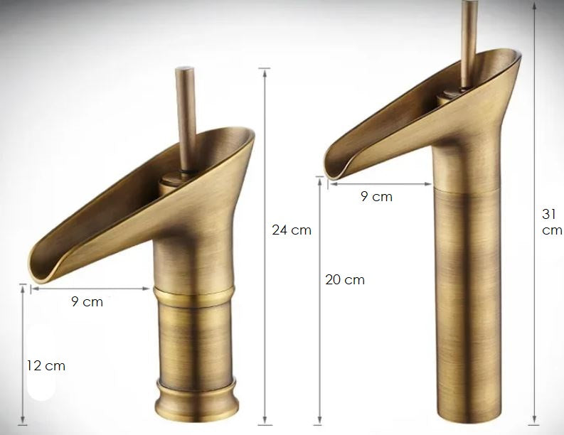 Single Lever Retro Waterfall Tap for Modern Basin