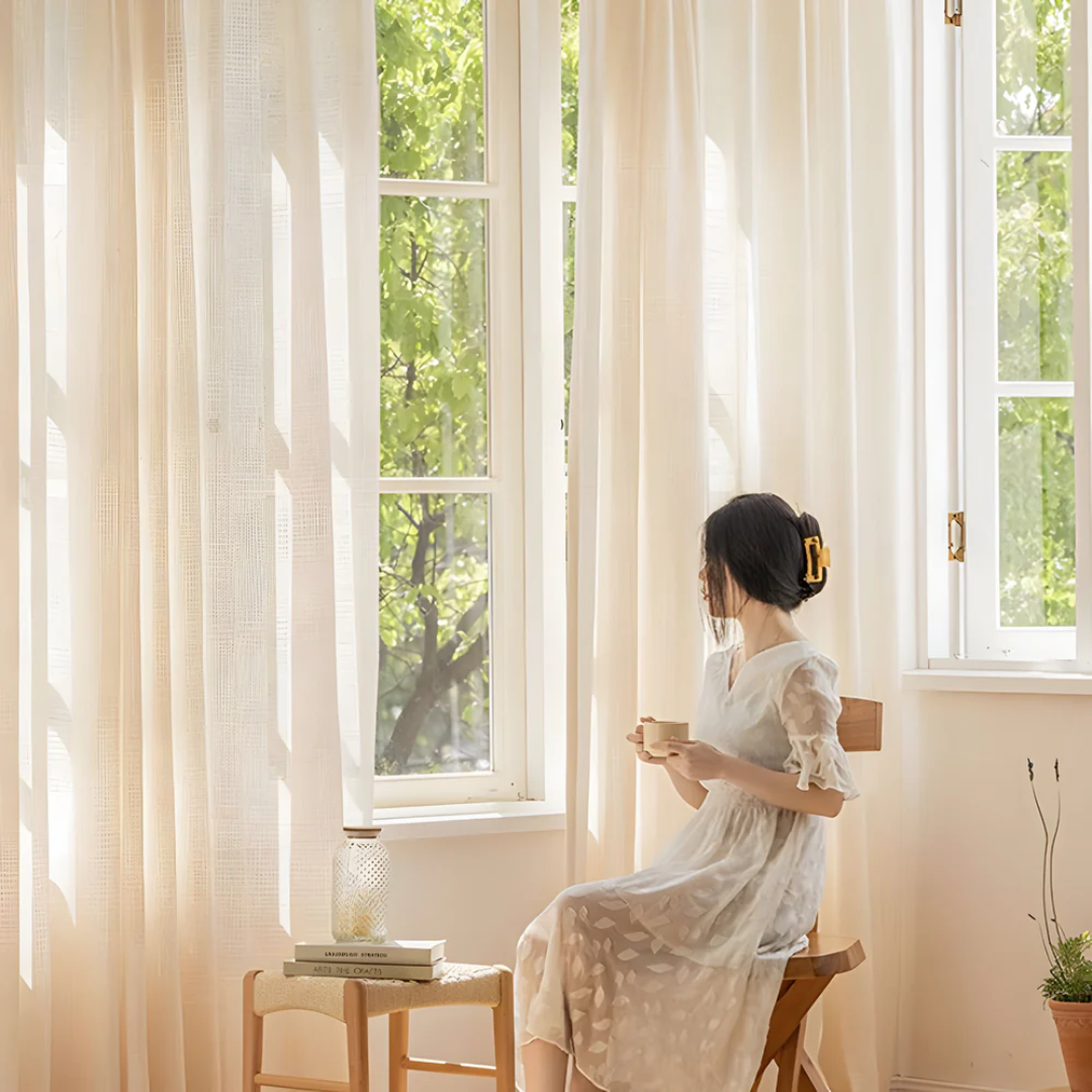 Pinch Pleat Linen Curtain