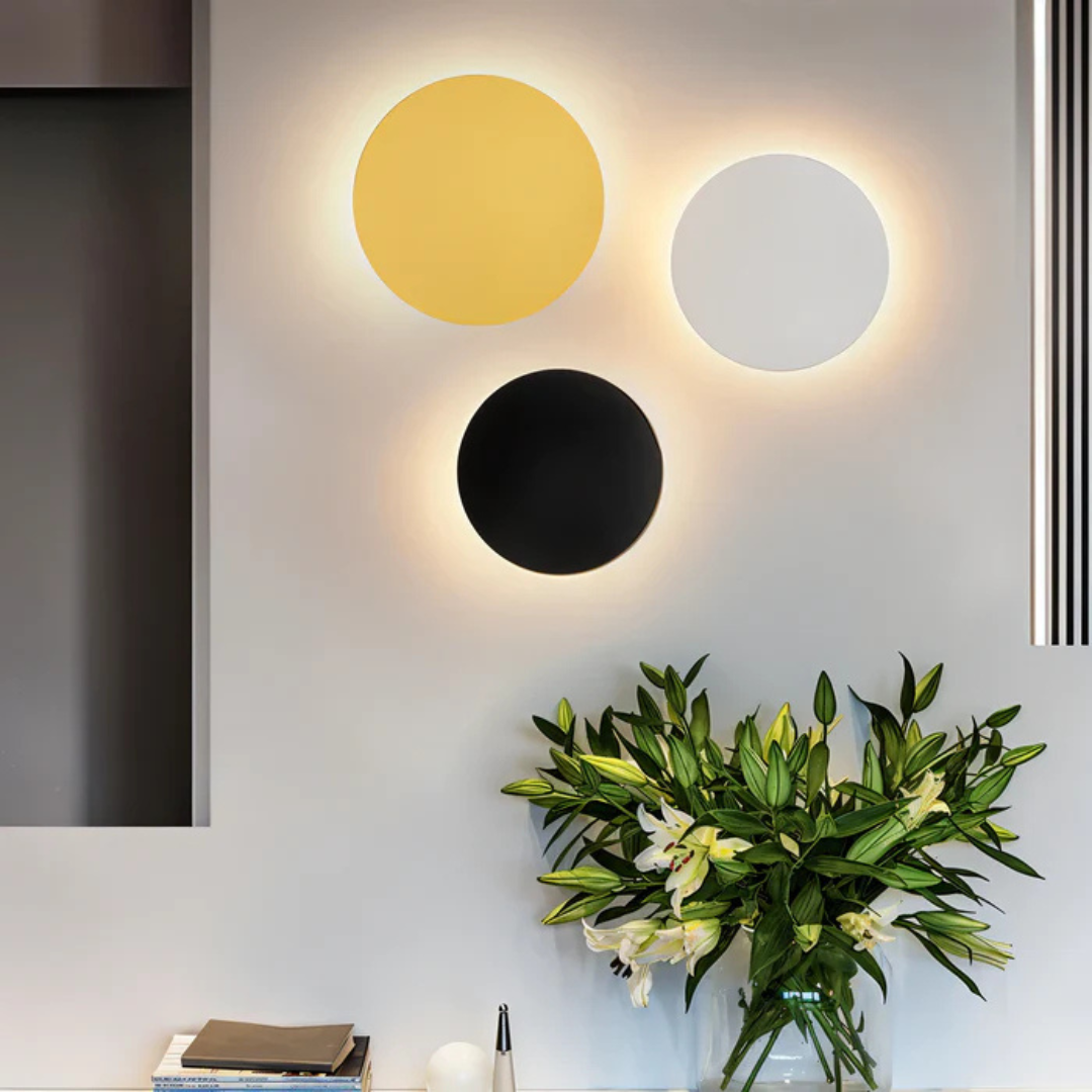 Circular LED Wall Sconce – Round Interior Wall Light