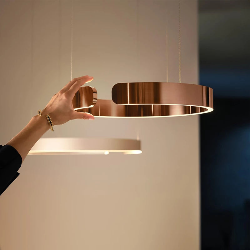 Modern Circular Pendant Light – Ring Shape Ceiling Fixture