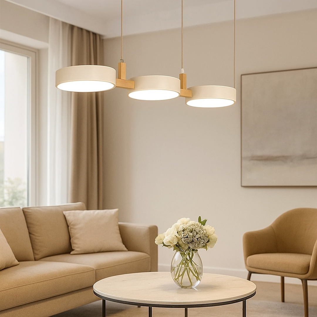 Scandinavian Pendant Lamp With Cylinders