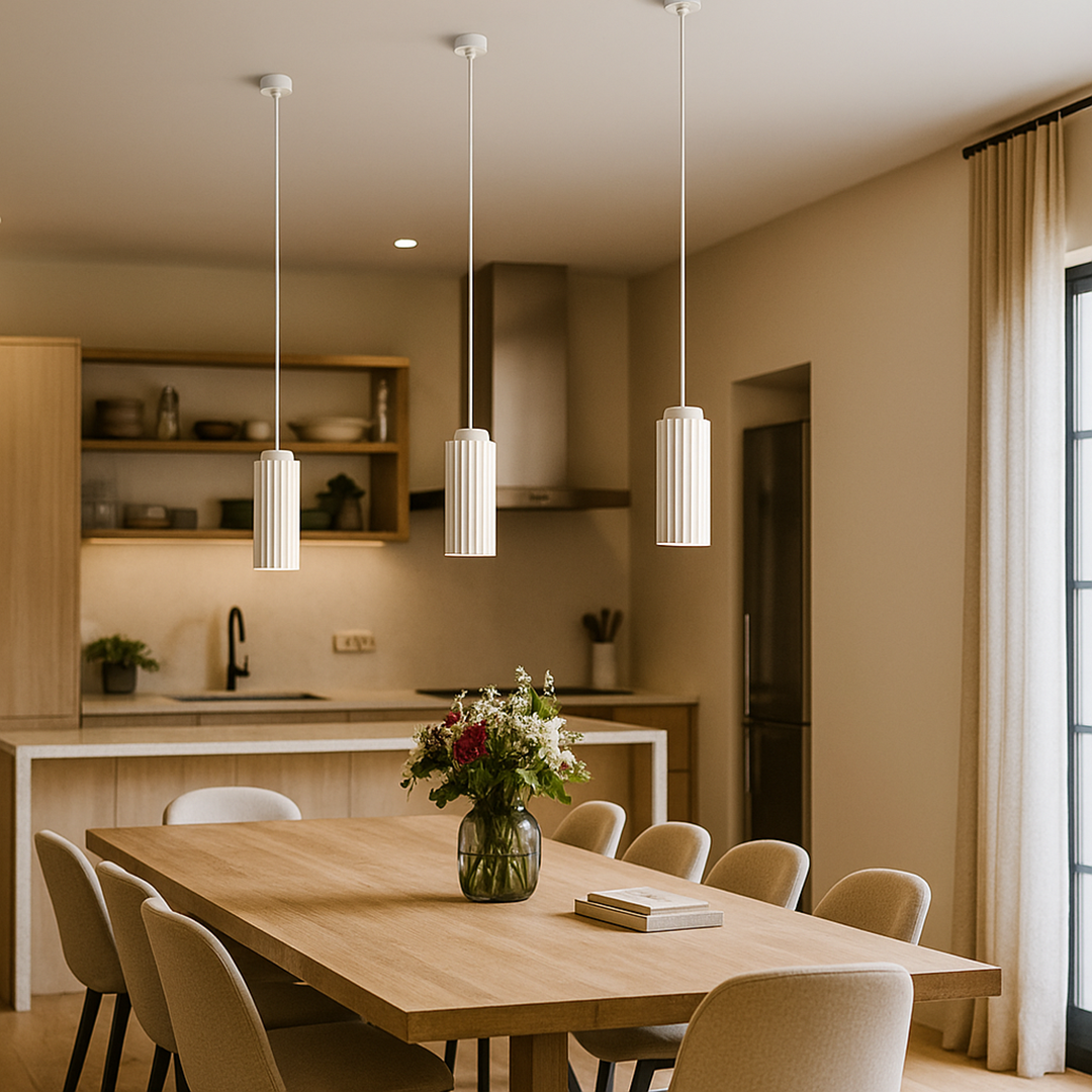 Metal and glass pendant lamp | Scandinavian design