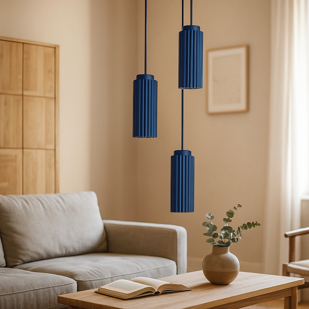 Metal and glass pendant lamp | Scandinavian design