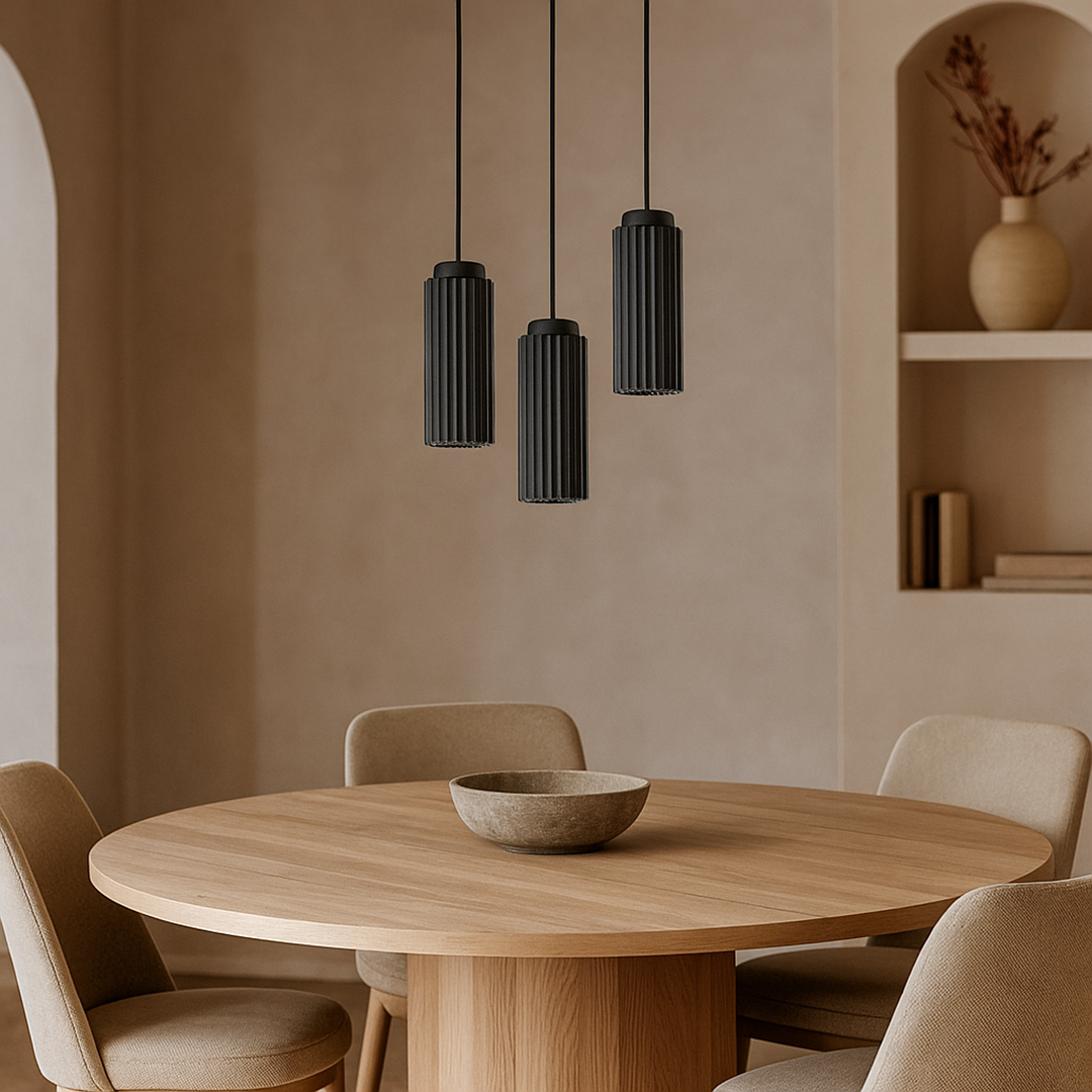 Metal and glass pendant lamp | Scandinavian design