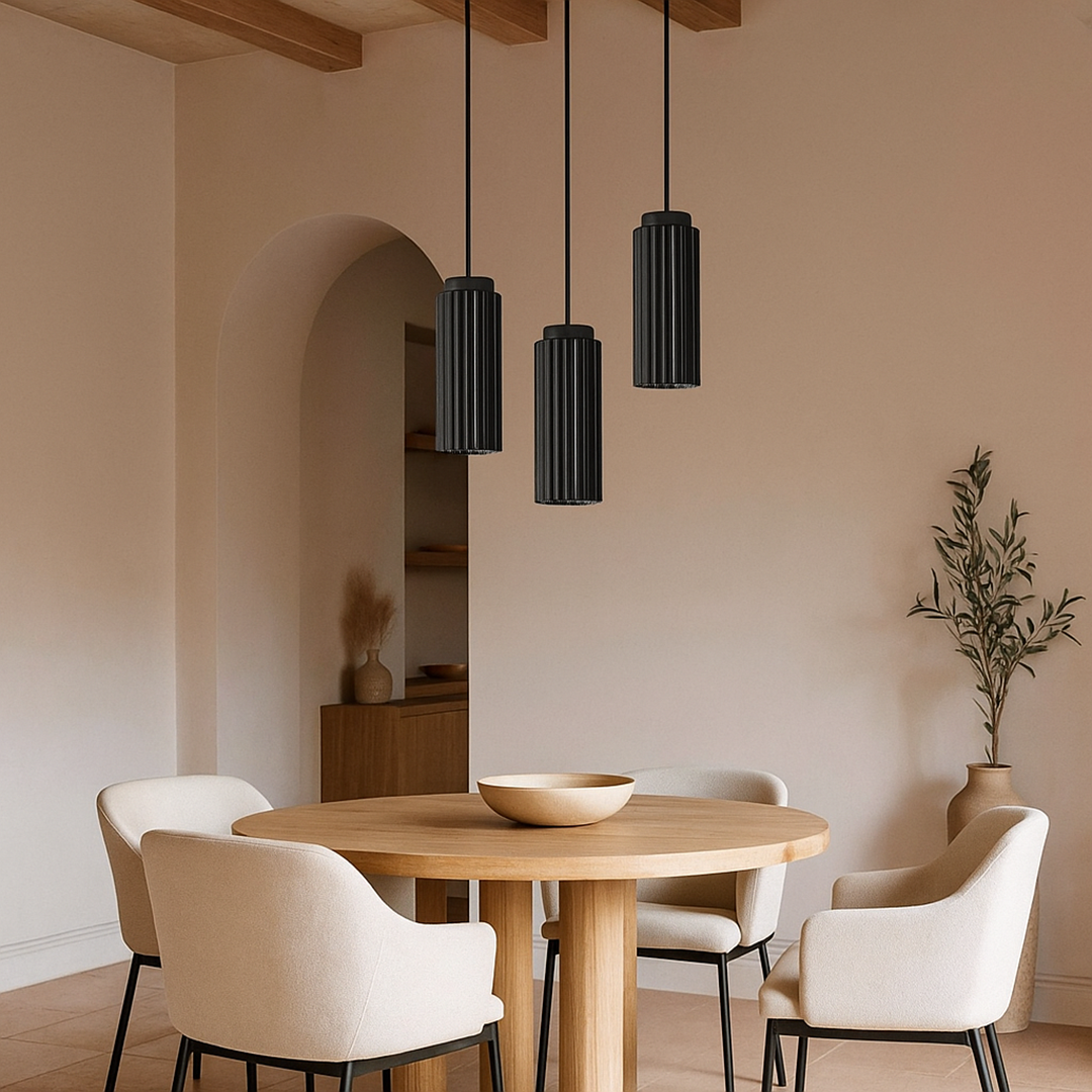 Metal and glass pendant lamp | Scandinavian design