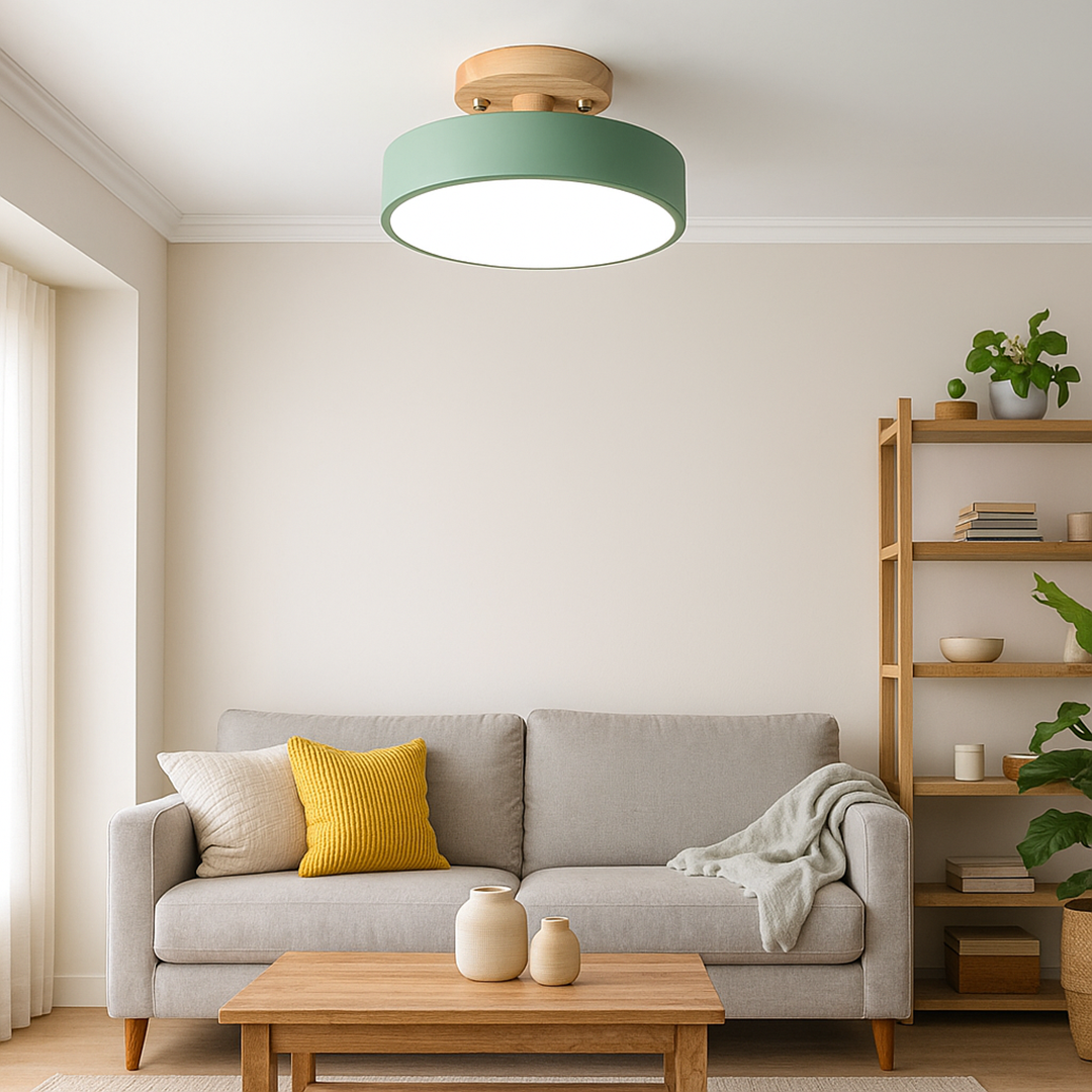 Scandinavian round ceiling lamp | Minimalist design