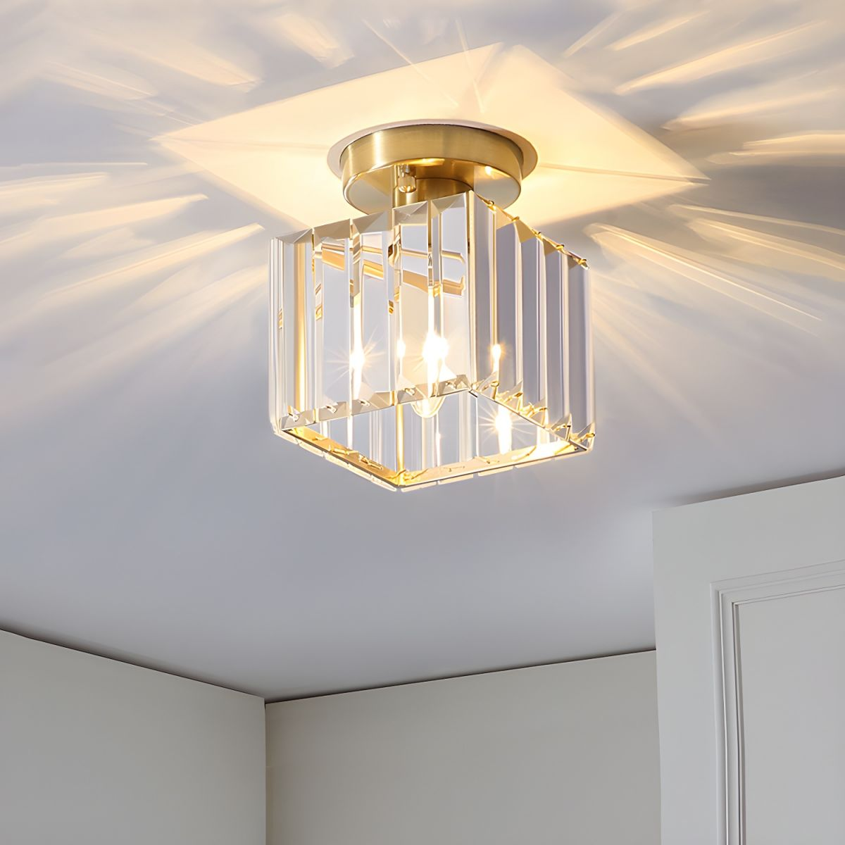 Modern Square Ceiling Light – Flush Mount LED Fixture