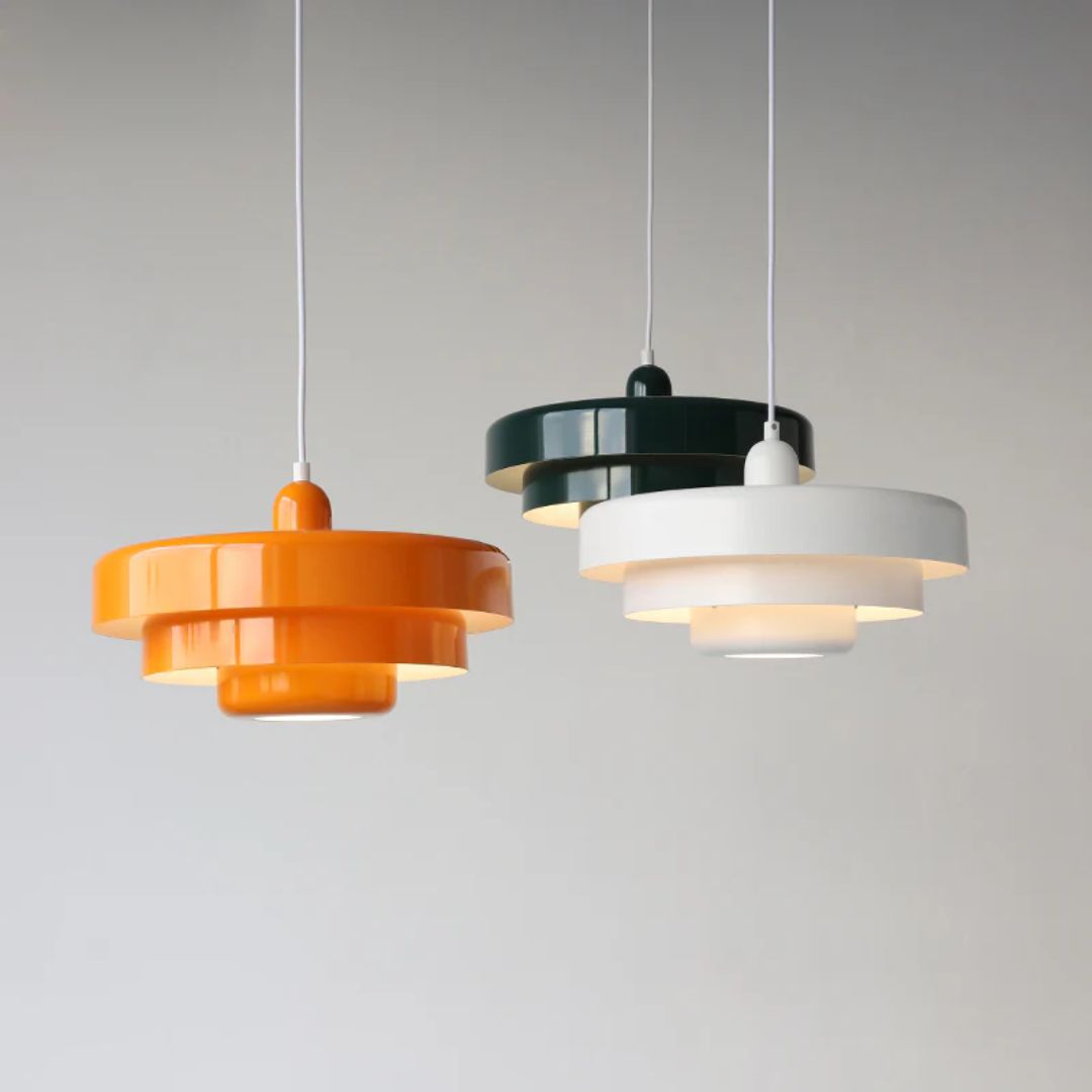 Modern Tiered Pendant Light – Multi-Layered Ceiling Lamp