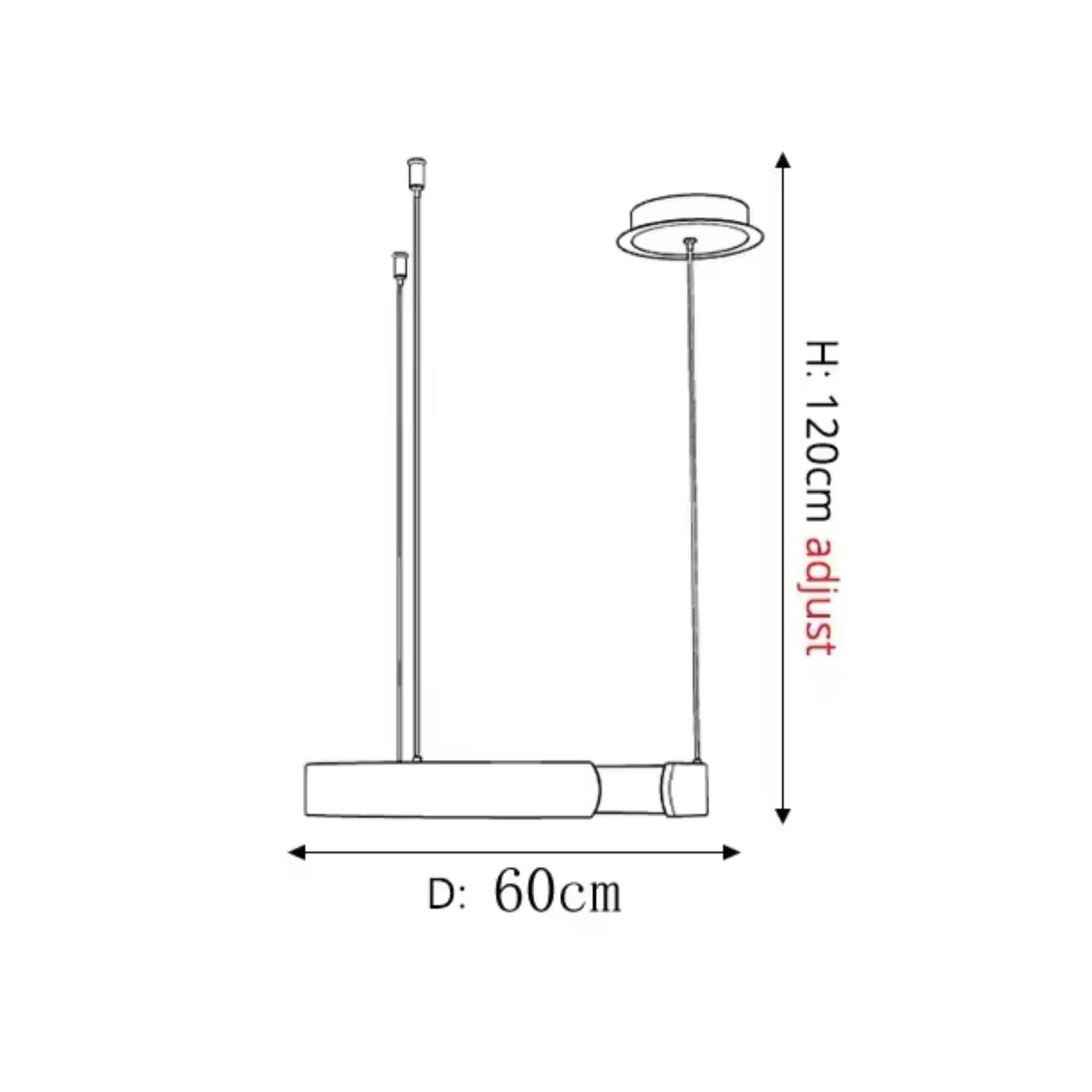Modern Circular Pendant Light – Ring Shape Ceiling Fixture