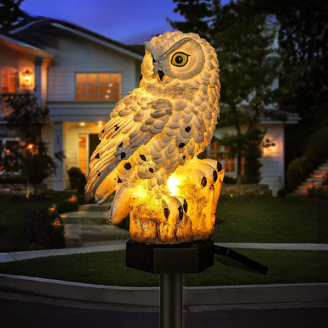 Solar Owl Outdoor Lamp