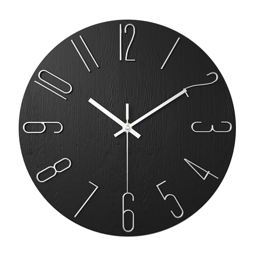 Modern Silent Wall Clock – Large Round Timepiece