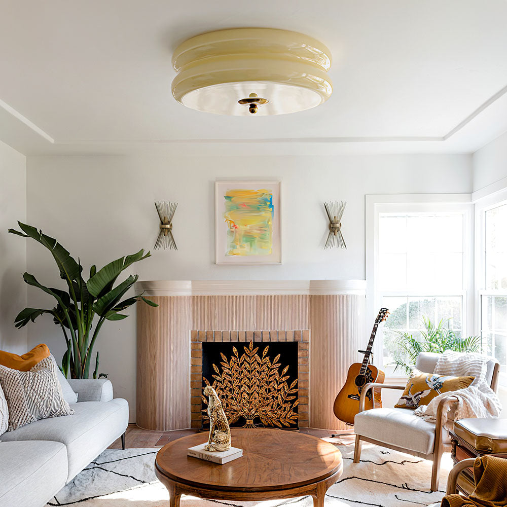 Circular Flush Mount Ceiling Light – Integrated LED