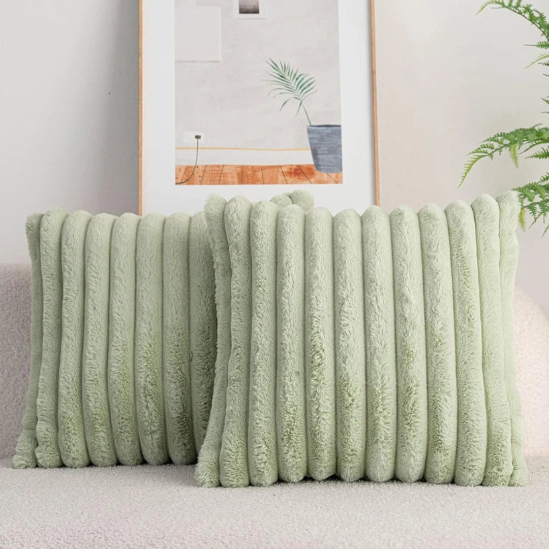 Plush Decorative Throw Pillow – Square Accent Cushion