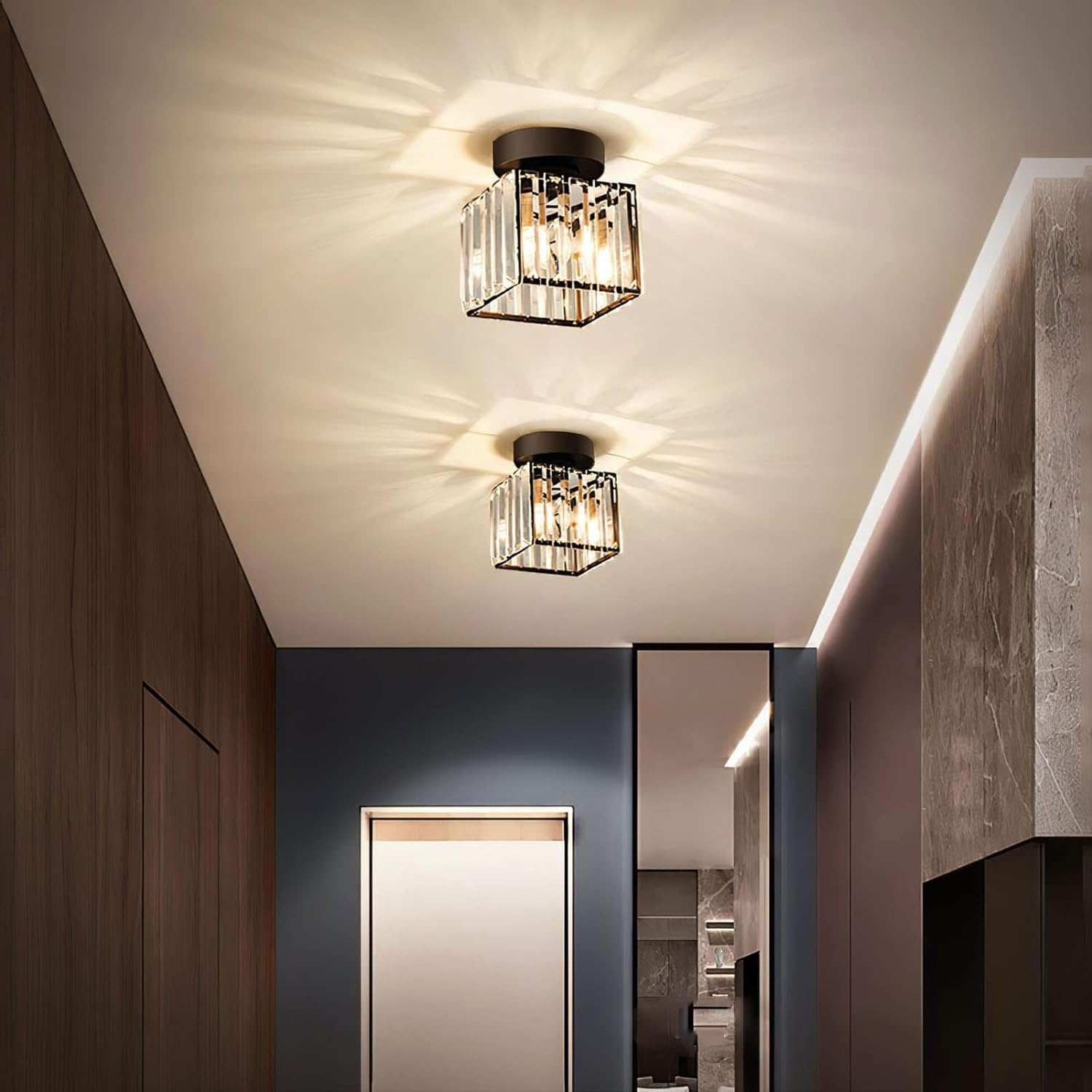 Modern Square Ceiling Light – Flush Mount LED Fixture