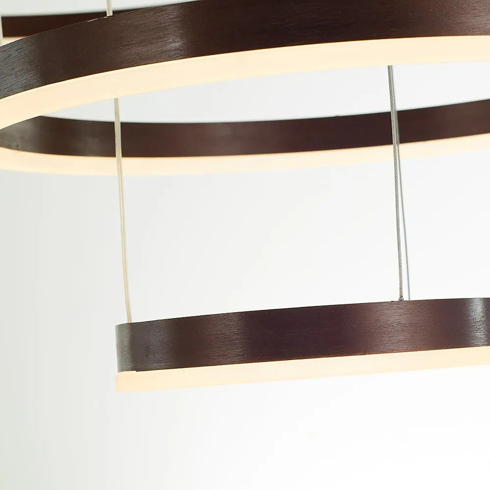 Modern Large Pendant Lights White Metal Tir-Circle