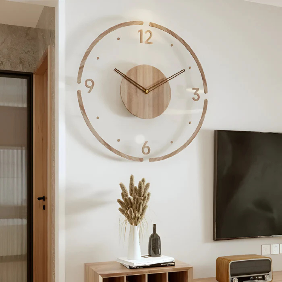Modern 30cm Wooden Ceiling Clock