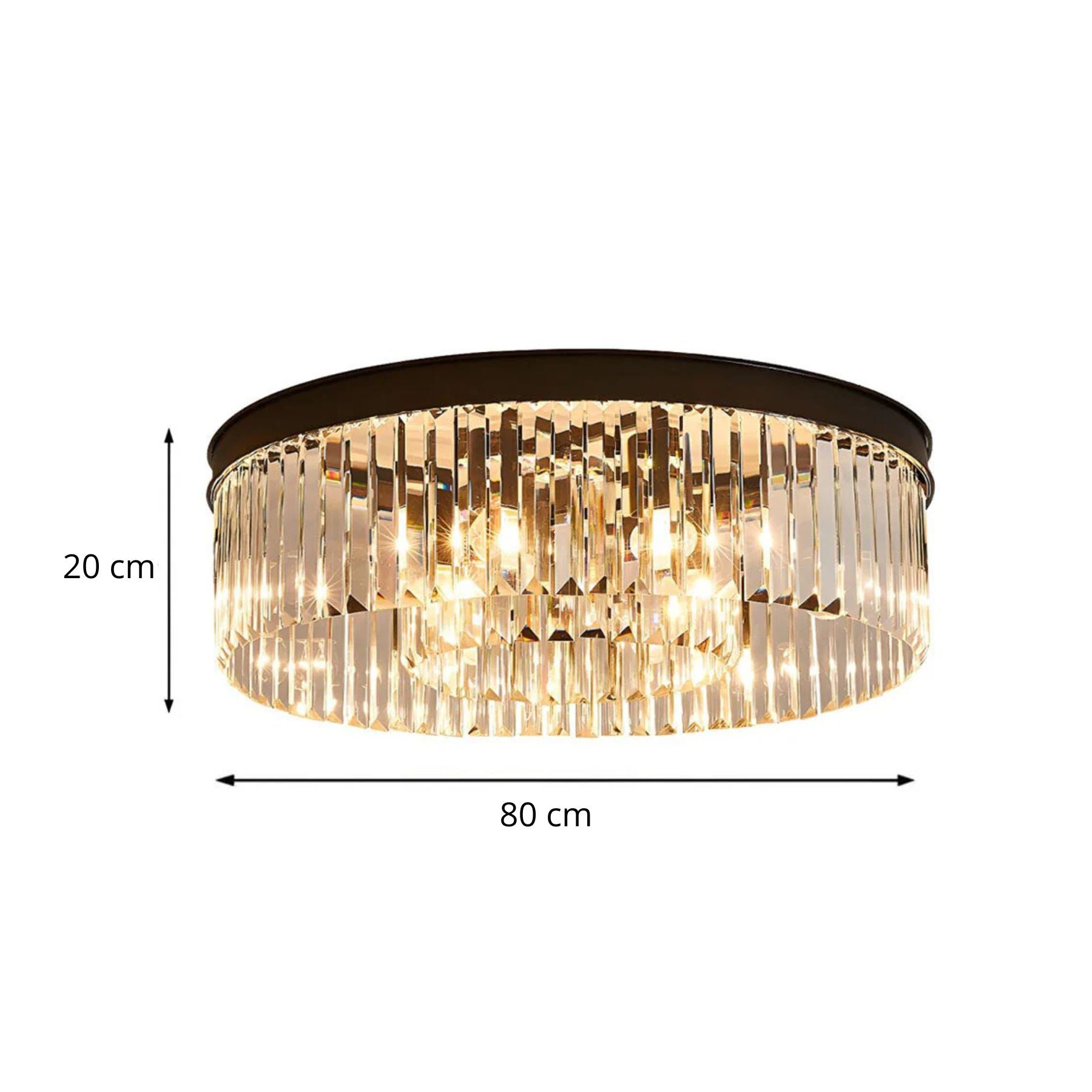 Modern Round Ceiling Light – Fixed Flush Mount LED Fixture