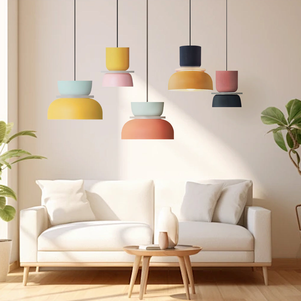 Colourfull Bowl Scandinavian Pendant Light