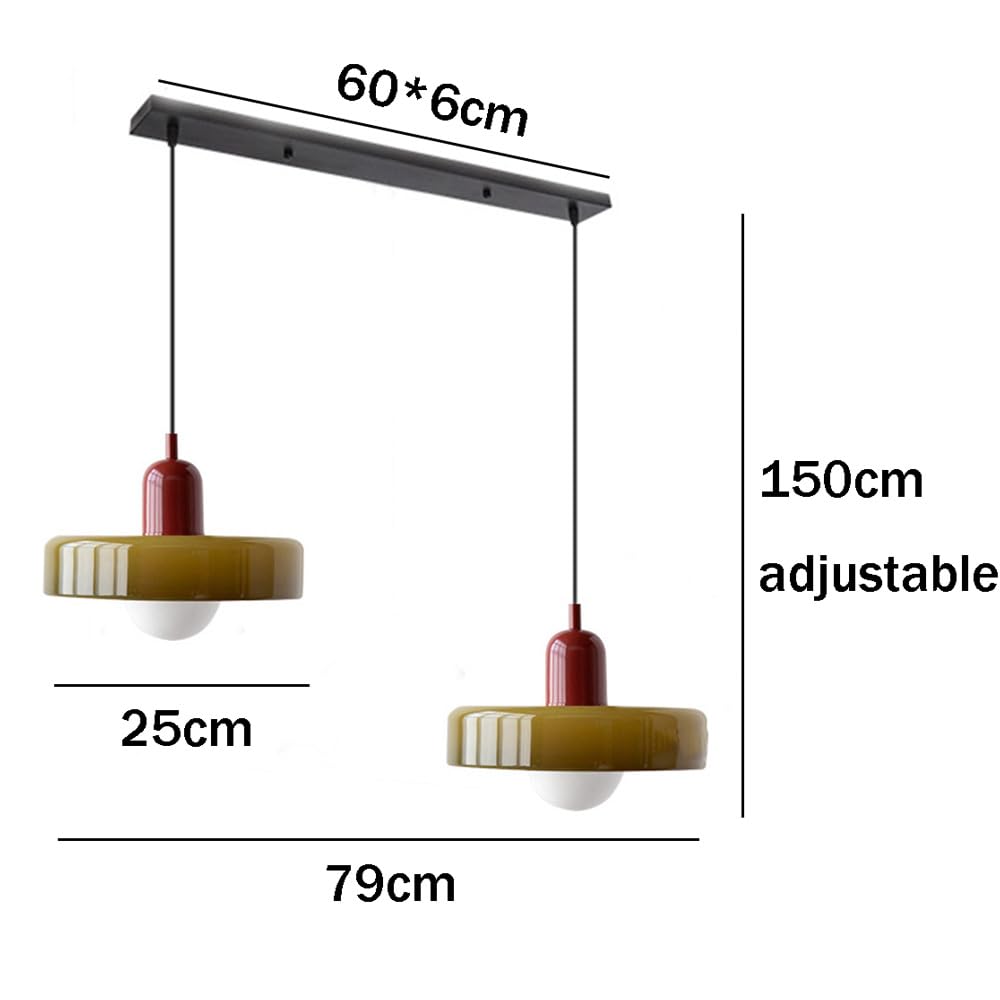Modern 2-Light Pendant Lamp