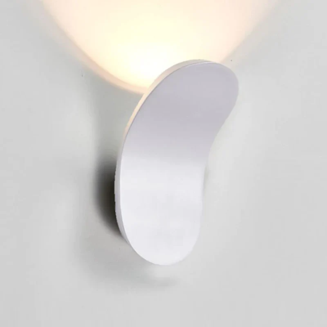 Modern Scandinavian Wall Lamp - Natural Wood and Metal Sconce
