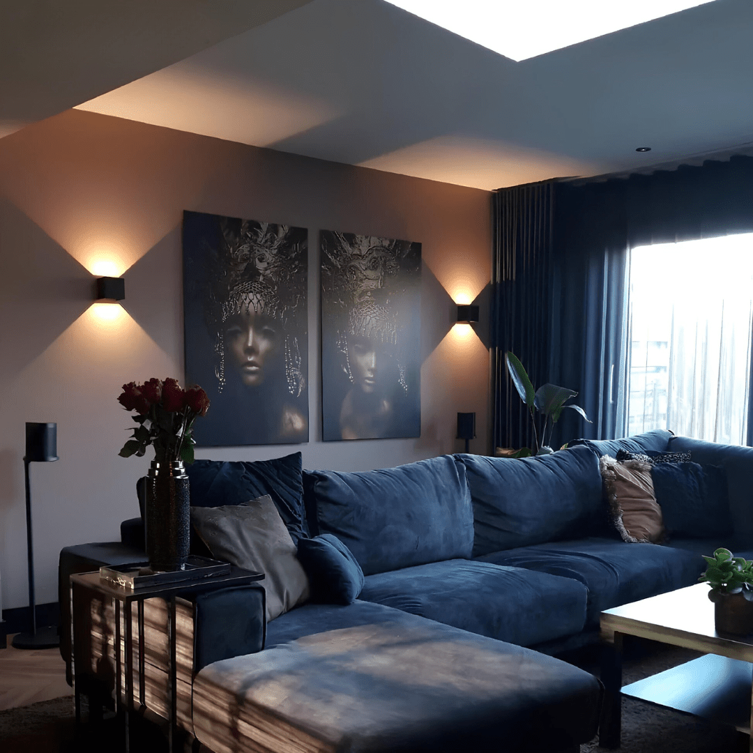 Wireless Verical Box Wall Lamp