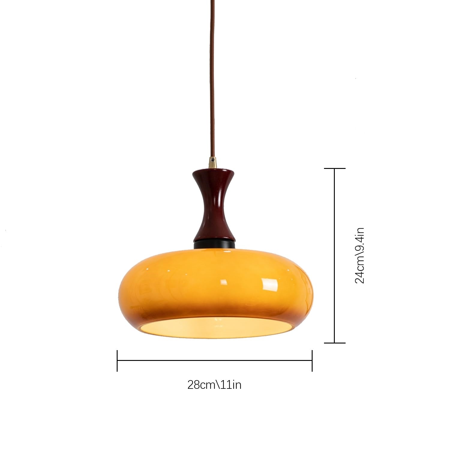 Modern Round Pendant Light – Circular Overhead Ceiling Lamp