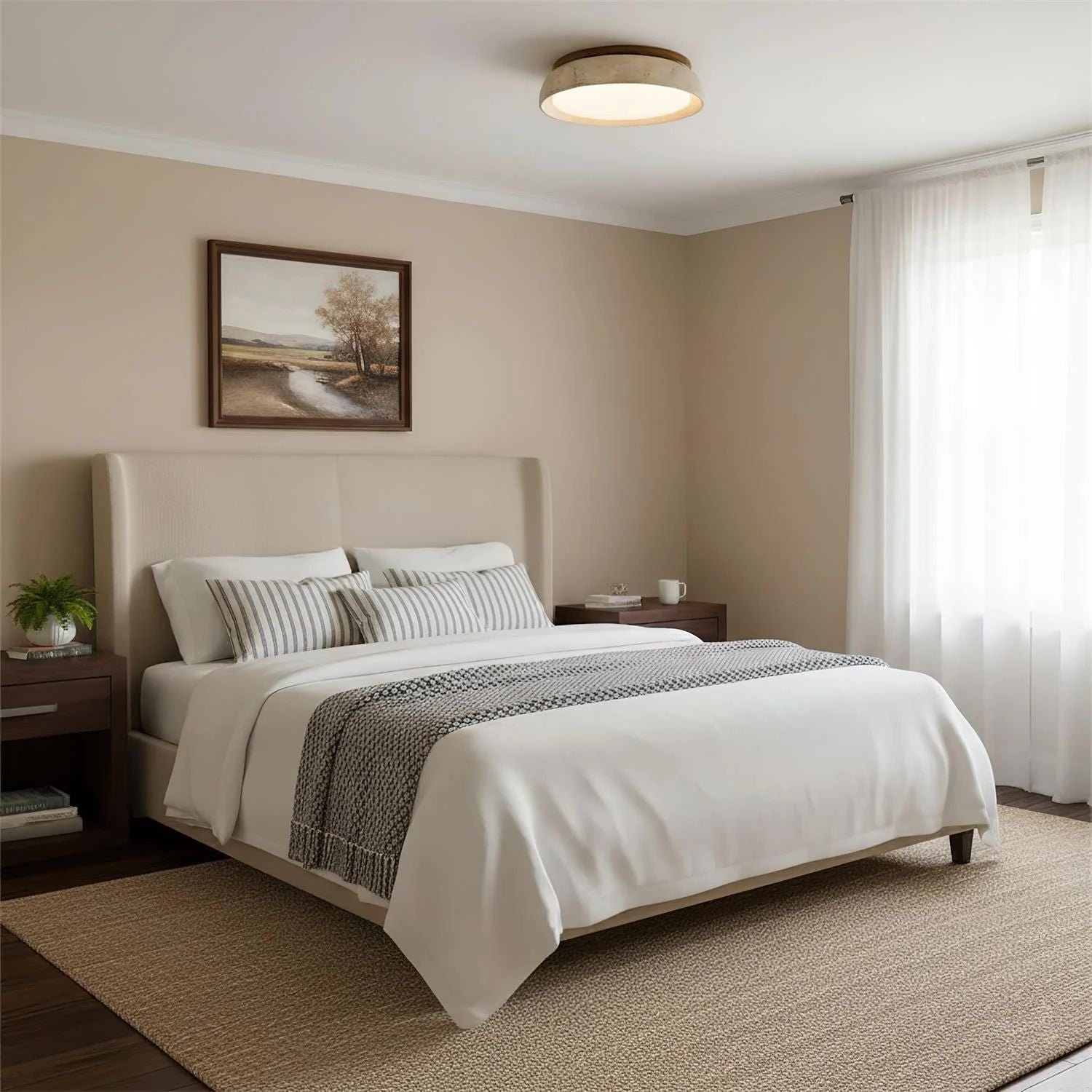 Modern Ceiling Light – Round Flush Mount