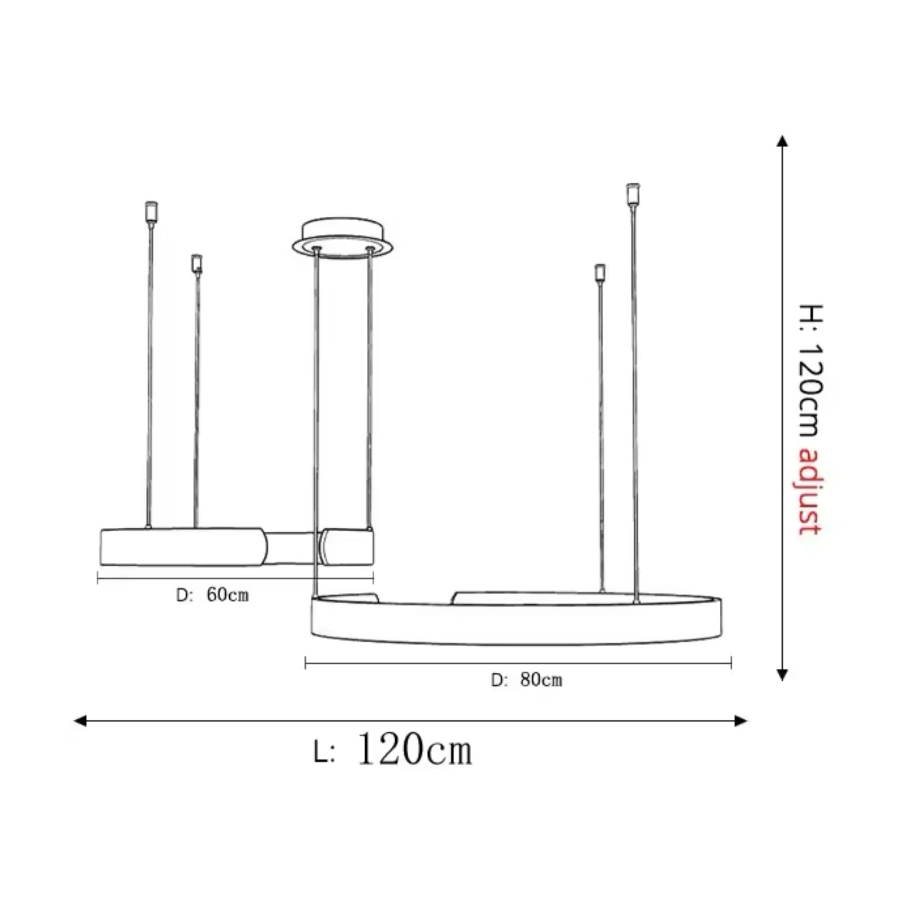 Modern Circular Pendant Light – Ring Shape Ceiling Fixture