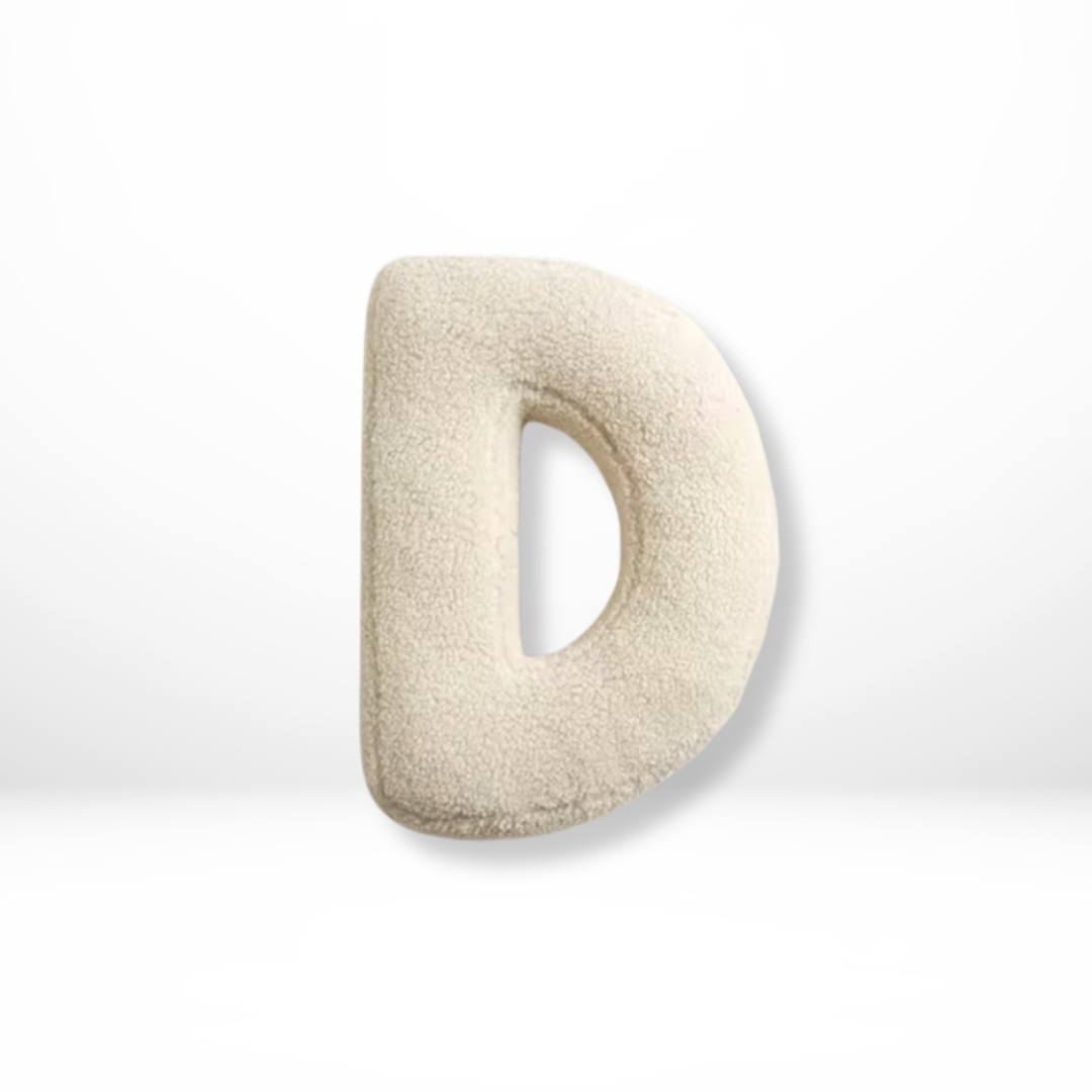 Alphabet Velvet Cushion – Letters A-Z Personalized Throw Pillow