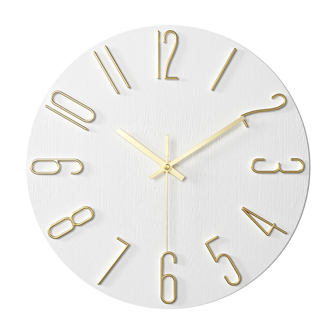 Modern Silent Wall Clock – Large Round Timepiece