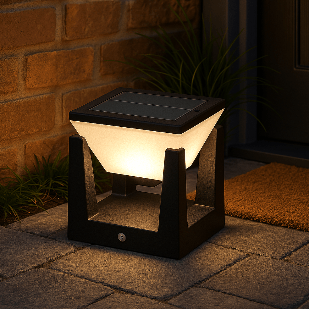Stylish Square Outdoor Solar Lamp