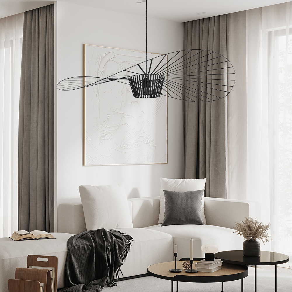 Vertigo Modern Straw Hat Pendant Light