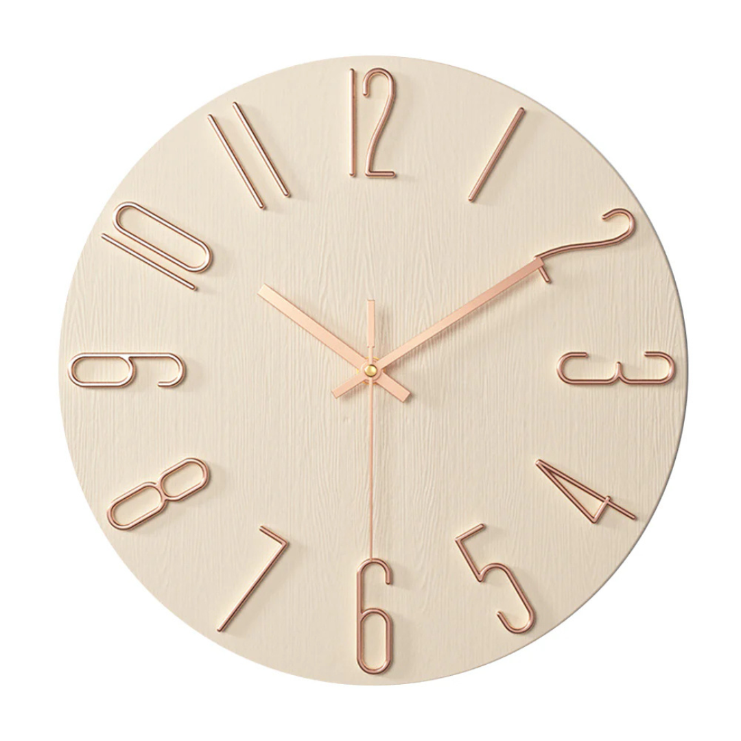 Modern Silent Wall Clock – Large Round Timepiece